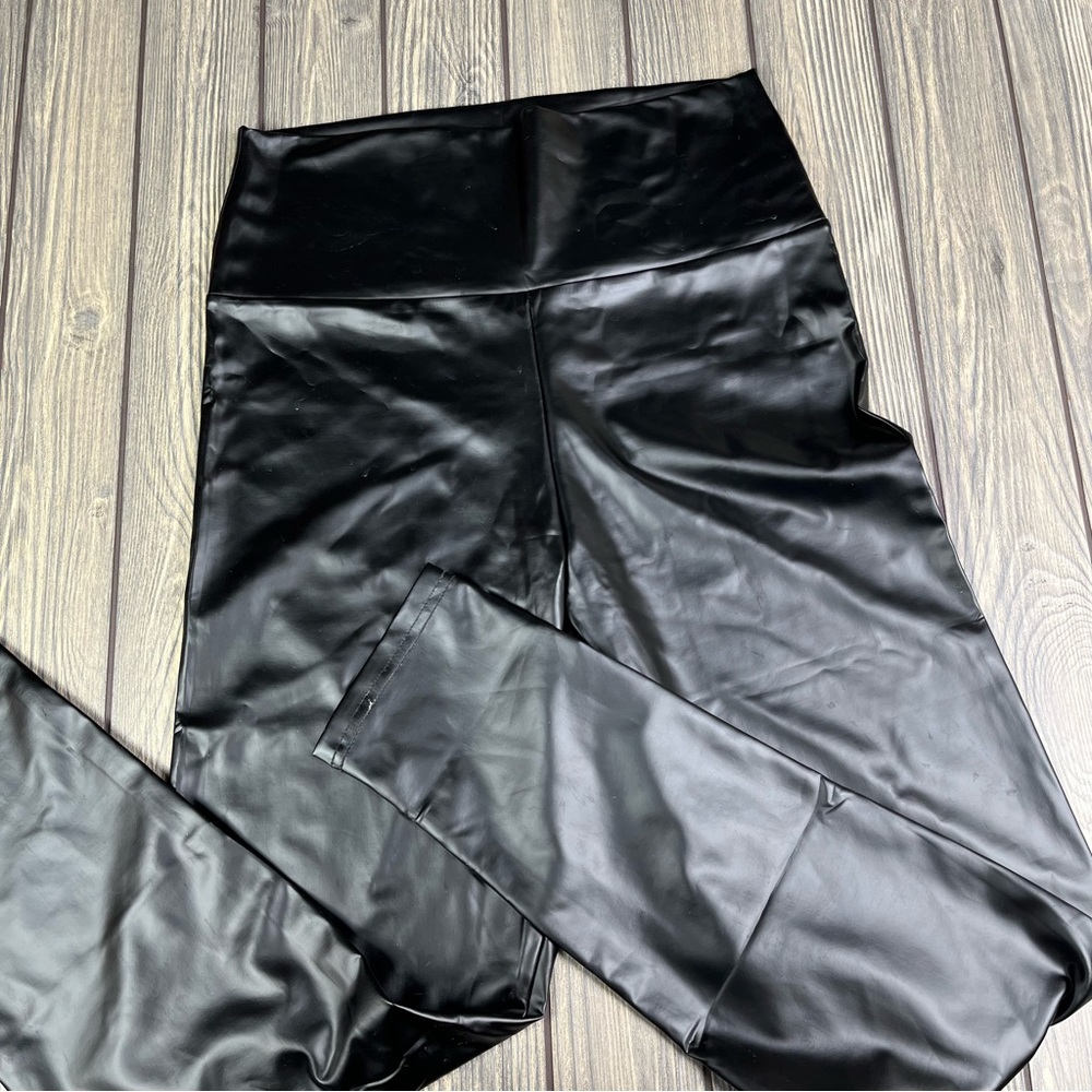 Faux Leather Leggings Women's XL